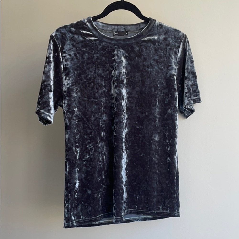 Cute Crushed Velvet Top